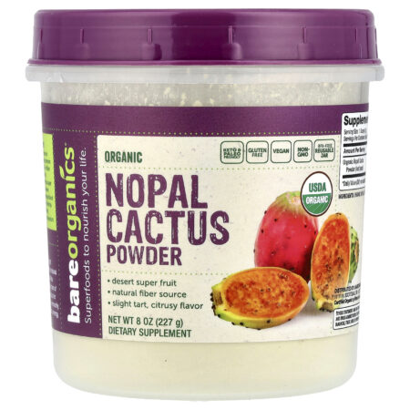BareOrganics Cacto Nopal Orgânico em Pó 227 g (8 oz) — foto 1