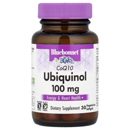 Bluebonnet Nutrition Ubiquinol CoQ10 100 mg 30 Cápsulas Softgel Vegetarianas — foto 1