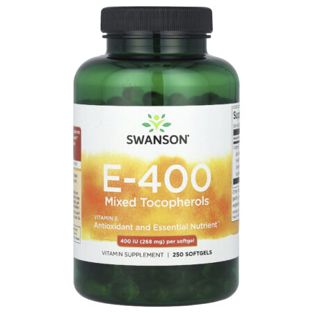 Swanson Vitamins Tocoferóis Mistos de Vitamina E 400 UI 250 Cápsulas Softgel — foto 1
