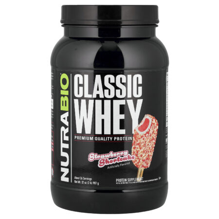 Nutrabio Labs Proteína Whey Clássica Bolo de Morango 907 g (2 lb) — foto 1