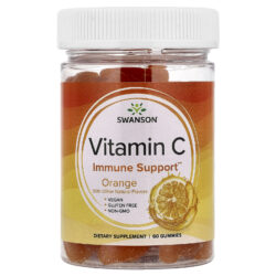 Swanson Vitamins Gomas de Vitamina C Laranja 60 Gomas