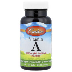 Carlson Vitamina A 3.000 mcg RAE (10.000 UI) 250 Cápsulas Softgel