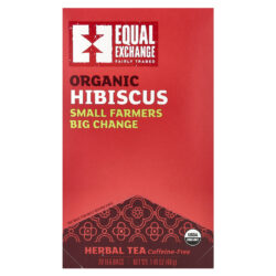 Equal Exchange Hibisco Orgânico Chá de Ervas Sem Cafeína 20 Saquinhos de Chá 40 g (141 oz)