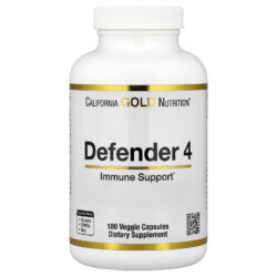 California Gold Nutrition Defender 4 com Vitamina C Vitamina D Zinco e Selênio 180 Cápsulas Vegetais