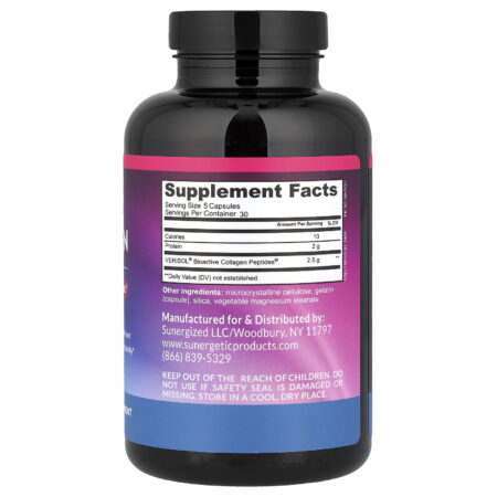 Sunergetic Peptídeos de Colágeno 150 Cápsulas (500 mg por Cápsula) — foto 2