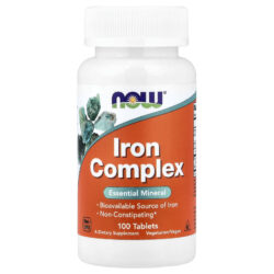 NOW Foods Complexo de Ferro 100 Comprimidos