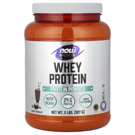 NOW Foods Sports Whey Protein em Pó Chocolate Cremoso 907 g (2 lb) — foto 1