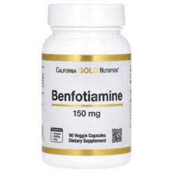 California Gold Nutrition Benfotiamina com L-Leucina 150 mg 90 Cápsulas Vegetais
