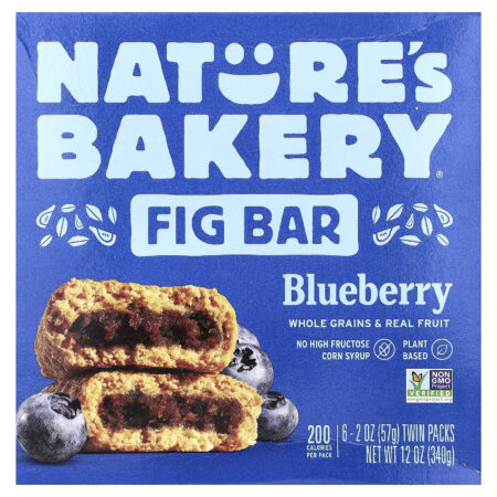 Natures Bakery Barra de Figo Mirtilo 6 Embalagens Individuais 57 g (2 oz) Cada — foto 1