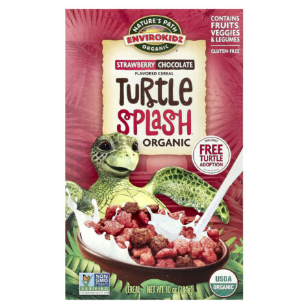 Natures Path EnviroKidz Cereal Splash de Tartaruga Orgânica Morango e Chocolate 284 g (10 oz) — foto 1