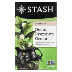 Stash Tea Chá Verde Verde Premium Descafeinado 18 Saquinhos de Chá 33 g (11 oz)