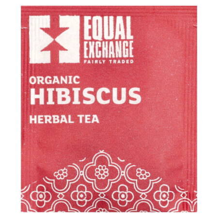 Equal Exchange Hibisco Orgânico Chá de Ervas Sem Cafeína 20 Saquinhos de Chá 40 g (141 oz) — foto 3