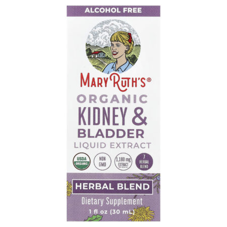 MaryRuths Extrato Líquido Orgânico para Rins e Bexiga Sem Álcool 30 ml (1 fl oz) — foto 1