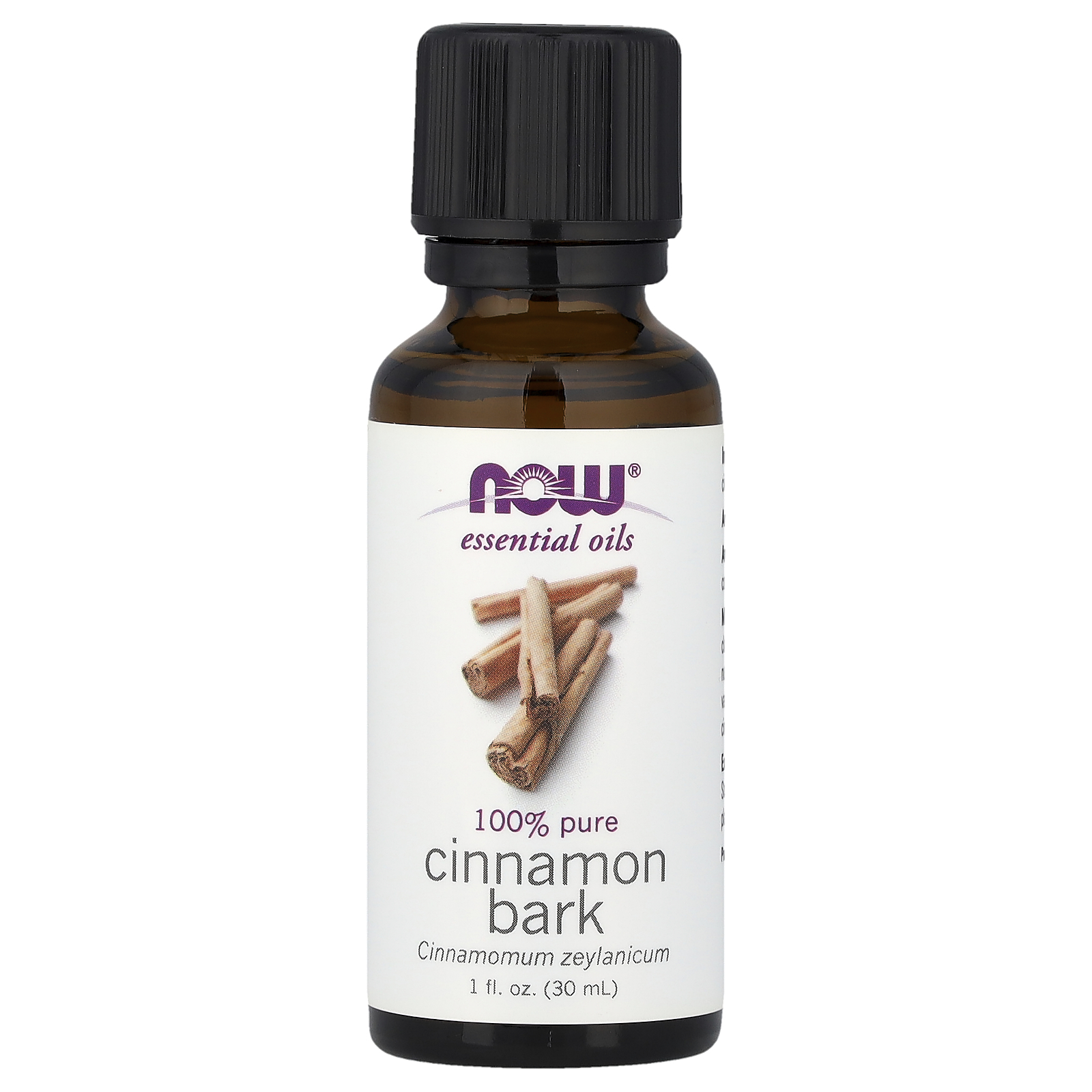 NOW Foods Óleos essenciais casca de canela 1 fl oz (30 ml)