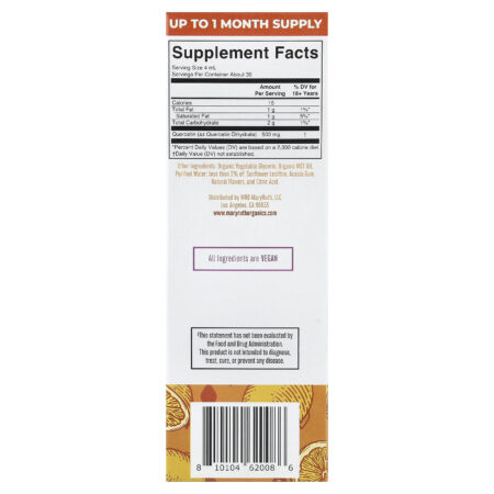 MaryRuths Gotas de Quercetina Limão 120 ml (4 fl oz) — foto 2