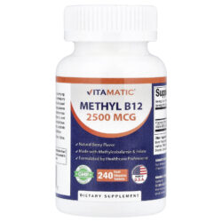 Vitamatic Metil B12 Fruto Silvestre Natural 240 Comprimidos de Dissolução Rápida