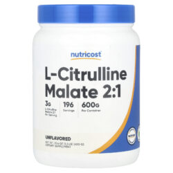 Nutricost Malato de L-Citrulina 2:1 Sem Sabor 600 g (13 lb)