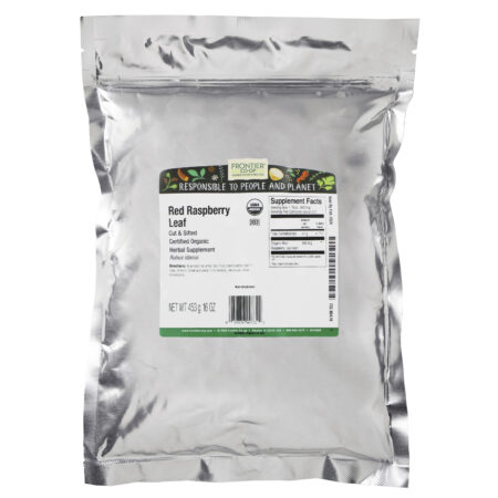 Frontier Co-op Folha de Framboesa Vermelha Orgânica Cortada e Peneirada 453 g (16 oz) — foto 2 Frontier Co-op Folha de Framboesa Vermelha Orgânica Cortada e Peneirada 453 g (16 oz) — foto 2
