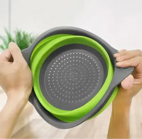 Bandeja de Silicone para Guardar e Lavar Frutas e Vegetais