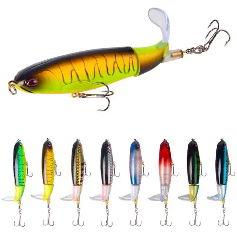 Kit Iscas Artificiais Giratória para Pesca - Compre 4 Leve 6