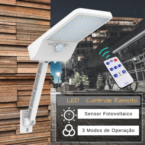 Refletor Solar LED Super Econômico com Controle Remoto