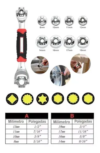 Chave Universal Multifuncional 48 em 1 - Ultimate Tool