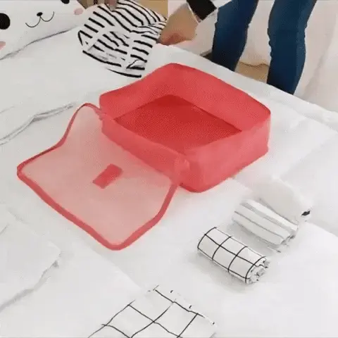 Kit com Bolsas Organizadoras Premium - Compre 5 Leve 8