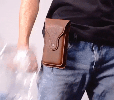 Bolsa de Couro para Celular
