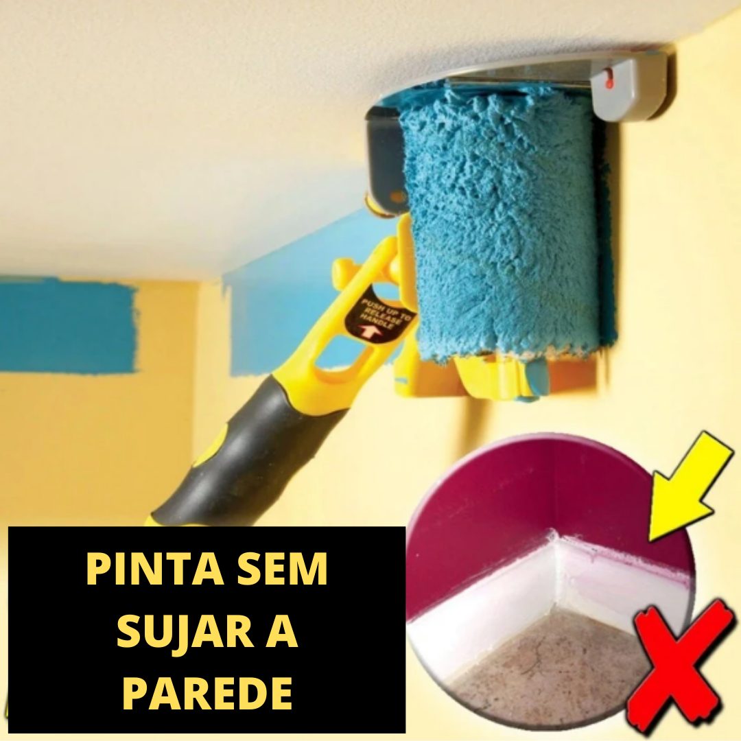 Rolo de Pintura com Cortador de Canto 3 em 1