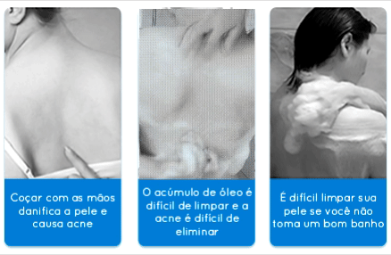 Escova de Banho Mágica para Costas