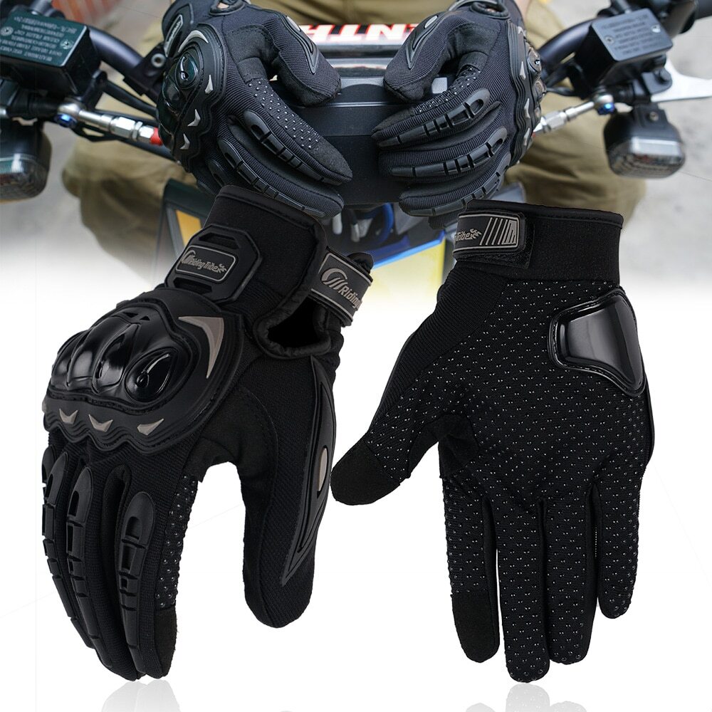 Luva Motociclista Couro Resistente Impermeavel - Hand Shield
