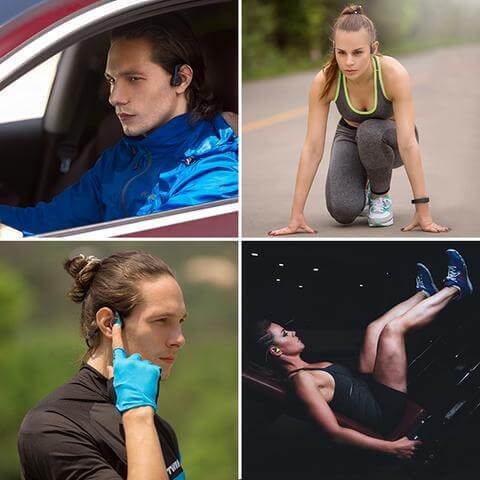 Gostei Magazine Fone de Ouvido por Condução Óssea Bluetooth 5.0 | Resistente a Água jbl, iphone , sansung , sportes, jbl, natação, esportes, não doi ouvido, nao entra no ouvido,