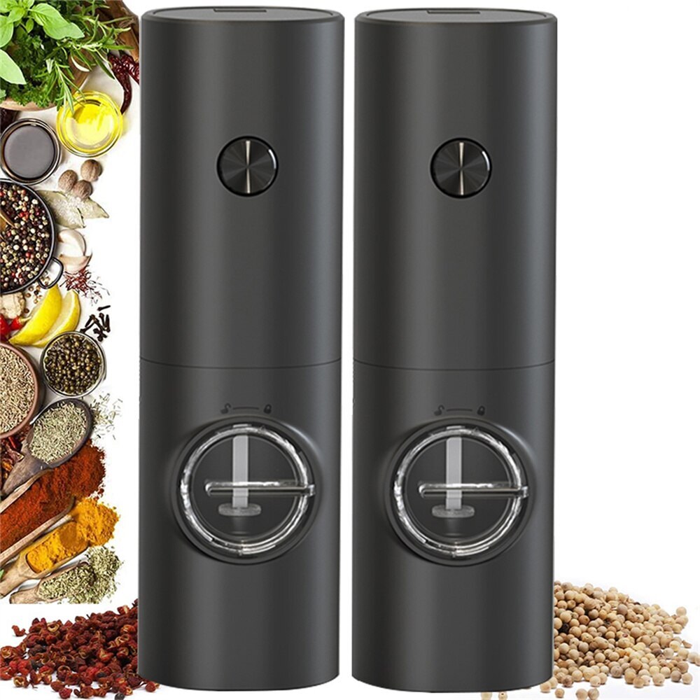 Mini inteligente moedor de pimenta sal moedor elétrico com luz led ajustável coarseness produzido elétrico automático moinho pimenta _ - AliExpress Mobile