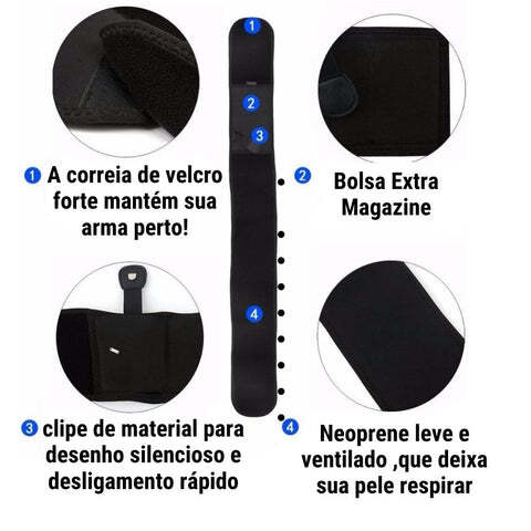 Coldre de Cintura para Pistola Velado